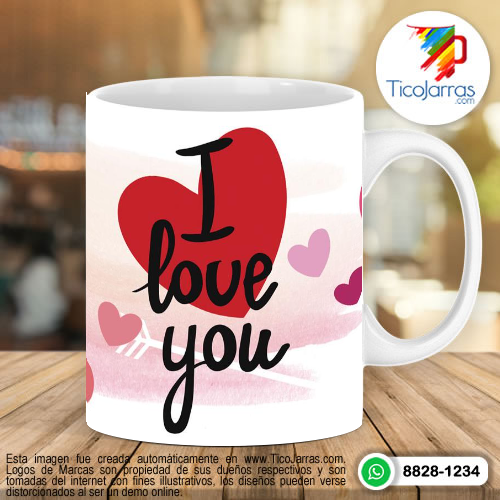 Diseños Personalizadas I love you