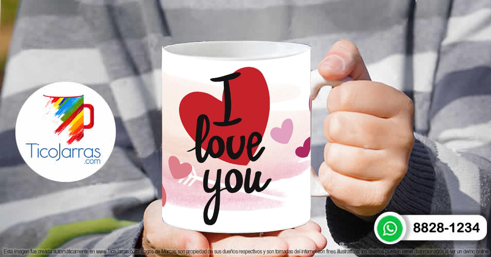 Tazas Personalizadas en Costa Rica I love you