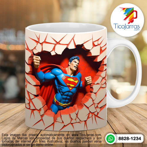 Tazas Personalizadas en Costa Rica Superman 3D