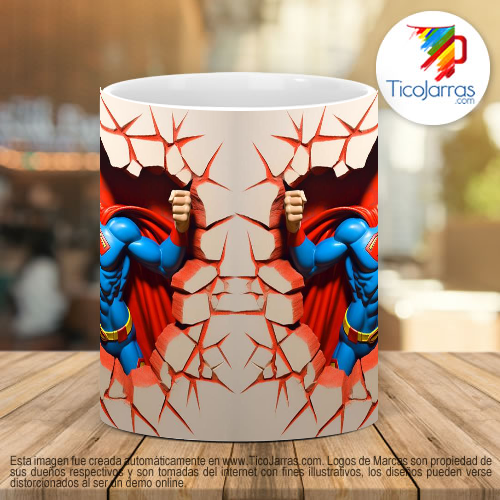 Tazas Personalizadas Superman 3D