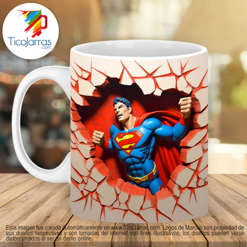 Jarras Personalizadas Superman 3D