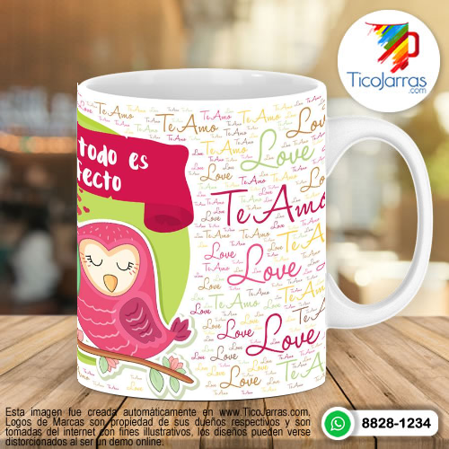 Tazas Personalizadas en Costa Rica Contigo todo es periecto