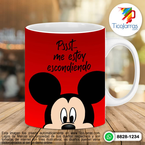 Tazas Personalizadas en Costa Rica Psst-me estoy escondiendo