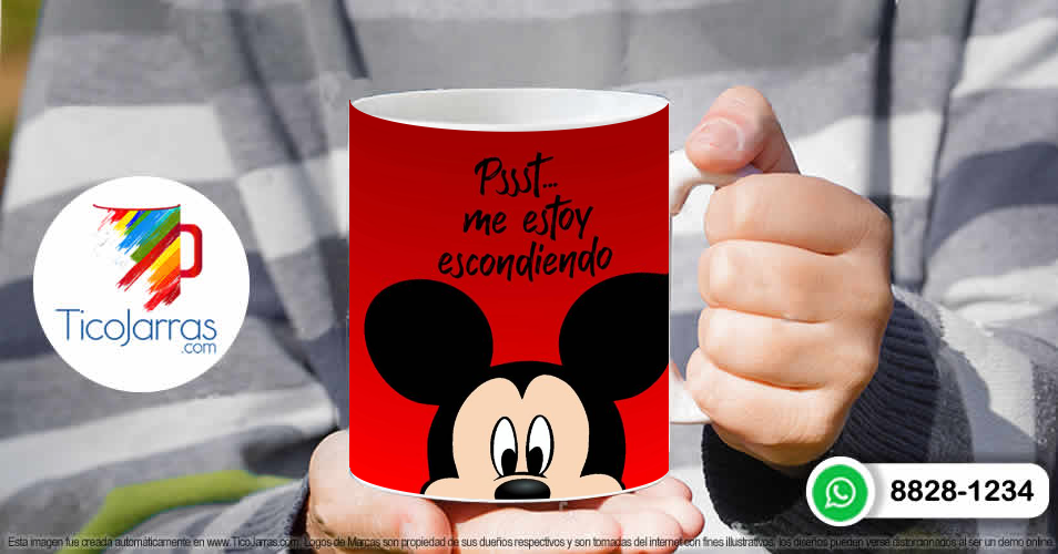 Tazas Personalizadas en Costa Rica Psst-me estoy escondiendo