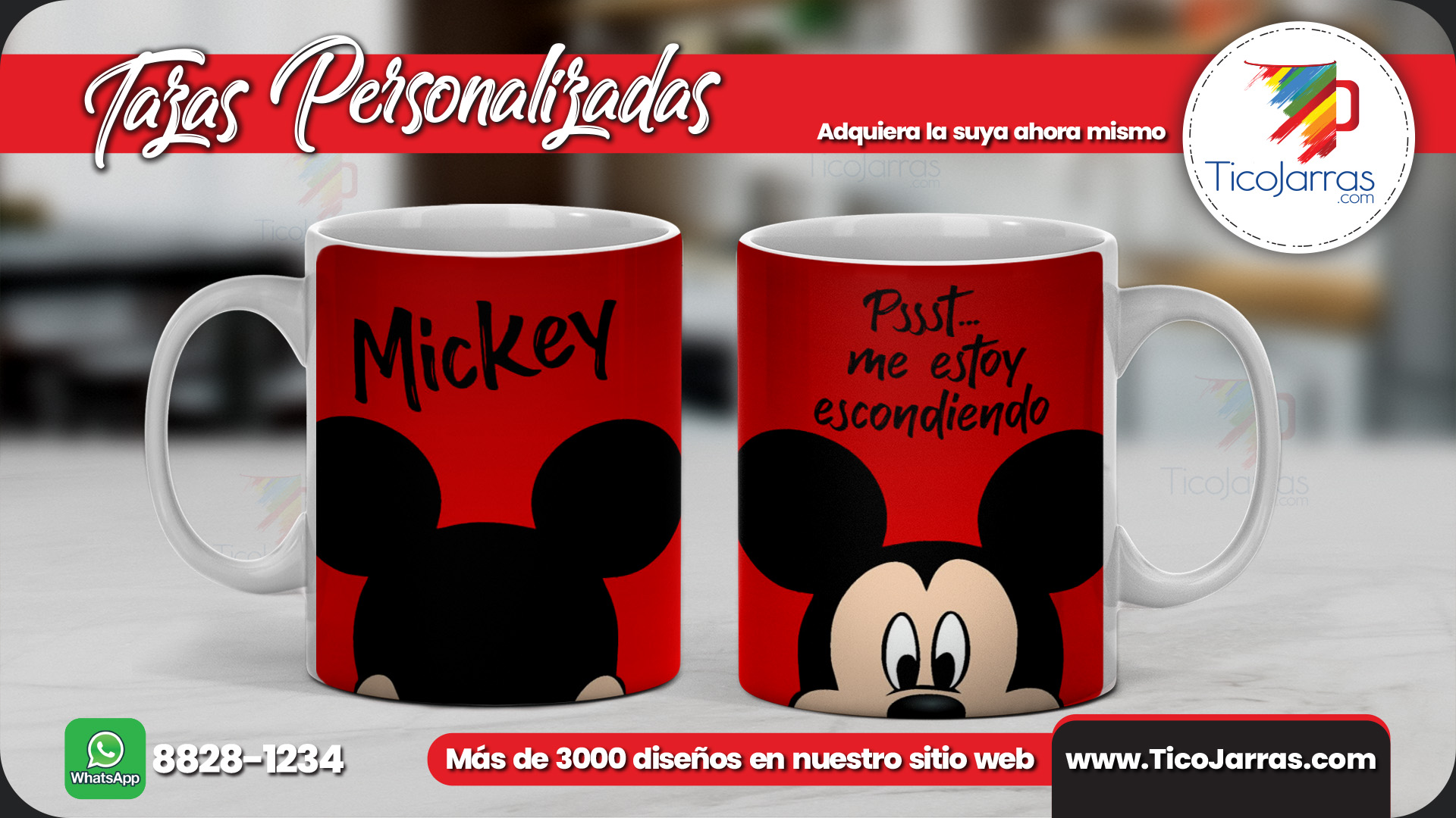 Tazas Personalizadas Psst-me estoy escondiendo