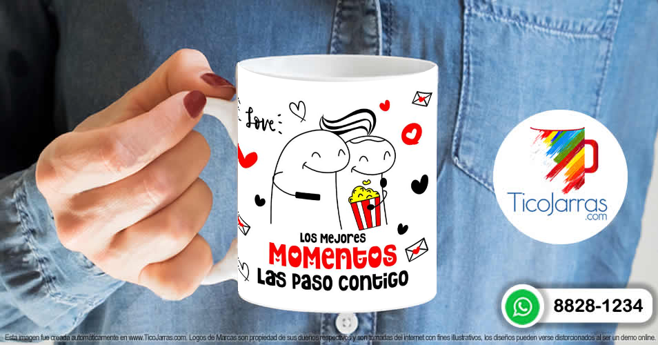 Artículos Personalizados Los mejores momentos los paso contigo Flork