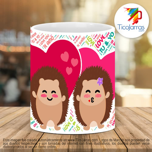 Tazas Personalizadas I love your te sueño