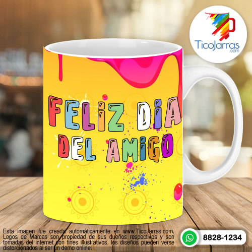 Tazas Personalizadas en Costa Rica Feliz día del Amigo