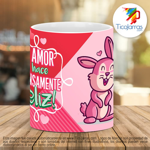 Tazas Personalizadas Tu amor me hace inmensamente Feliz