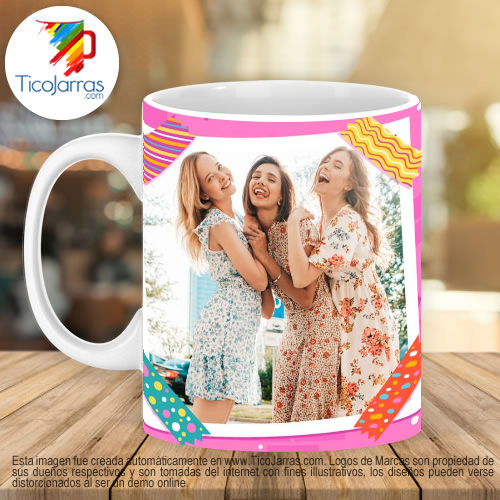 Jarras Personalizadas La vida es más feliz con amigos