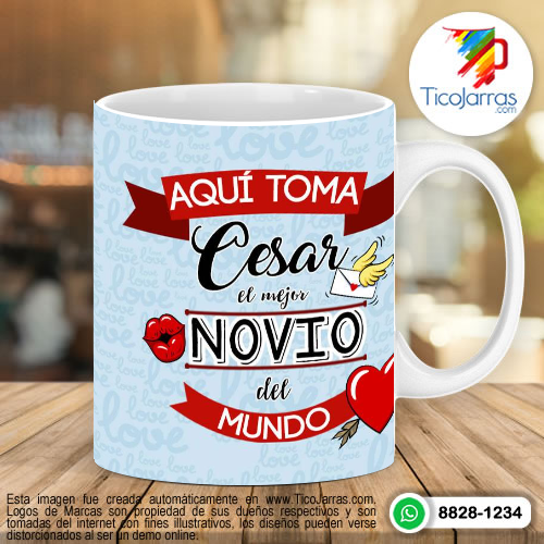 Tazas Personalizadas en Costa Rica Aquí toma el mejor novio del mundo