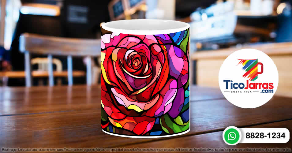 Rosa grande Vitral - imagen 5