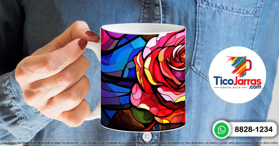 Rosa grande Vitral - imagen 6