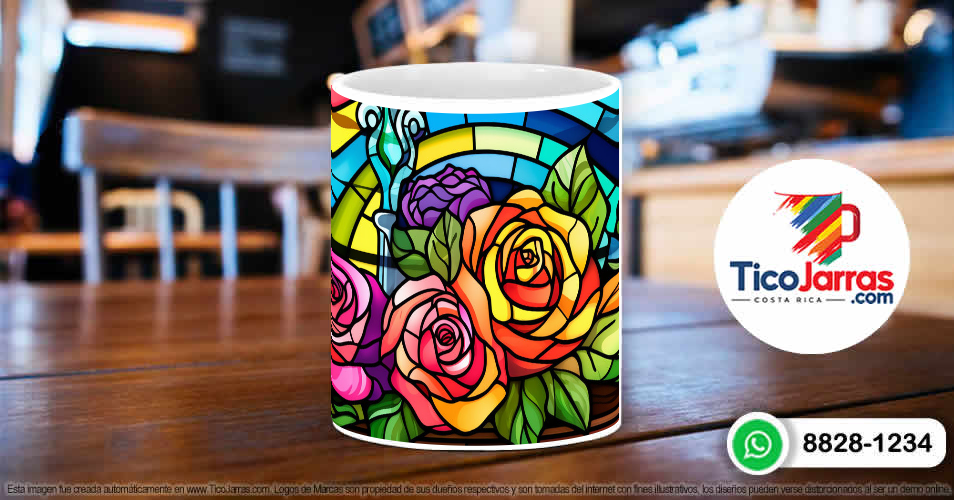 Rosas Vitral - TicoJarras