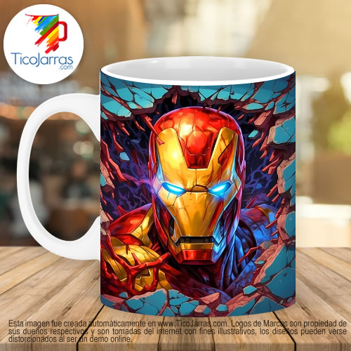 Jarras Personalizadas Iron Man 3D