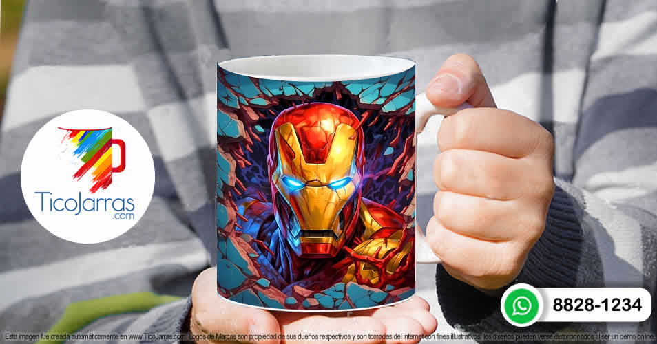 Tazas Personalizadas en Costa Rica Iron Man 3D