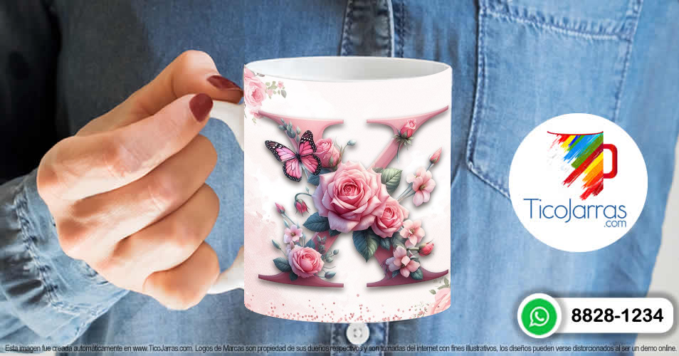 Artículos Personalizados Te amo Mamá, Feliz Día Letra X