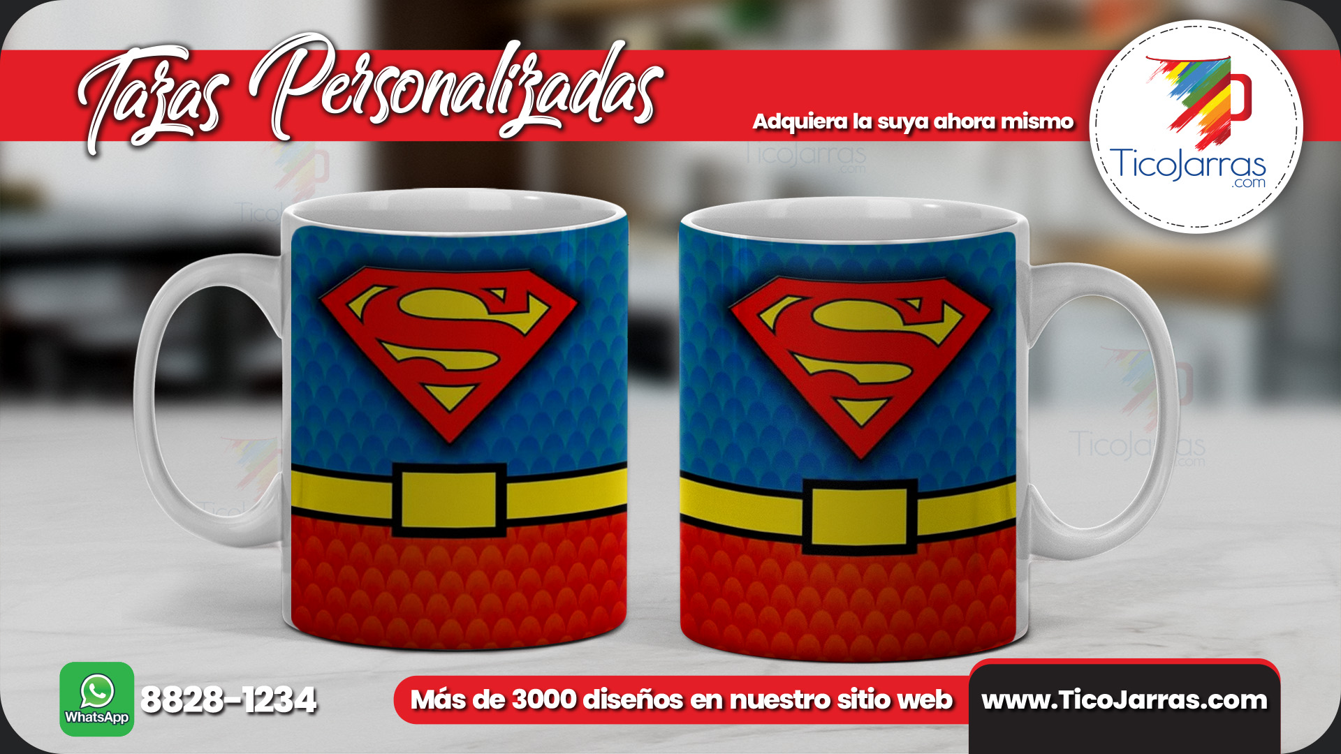 Tazas Personalizadas Super Man