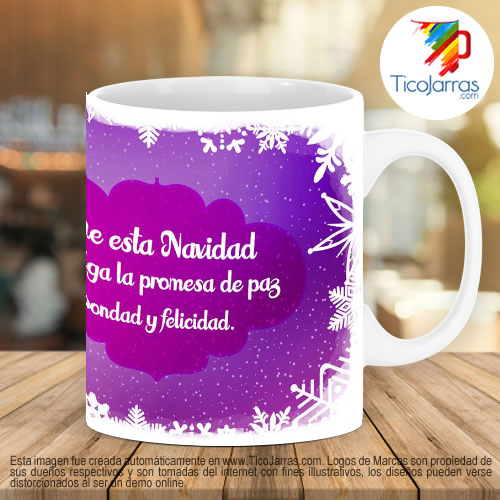 Tazas Personalizadas en Costa Rica Que esta Navidad te traiga promesa de paz