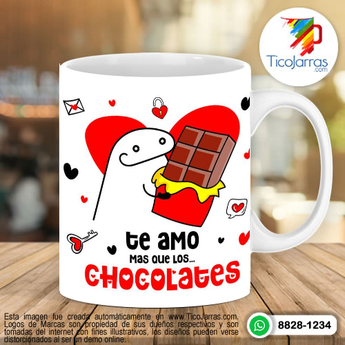 Diseños Personalizadas Te amo mas que los Chocolates - Flork