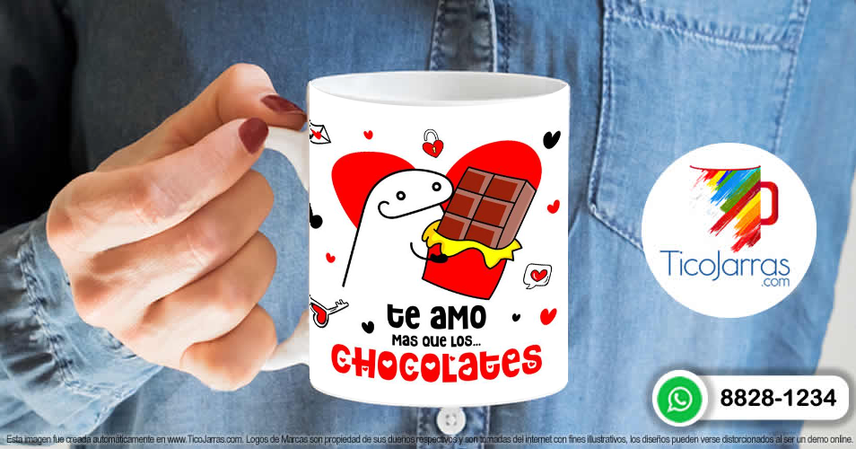 Artículos Personalizados Te amo mas que los Chocolates - Flork