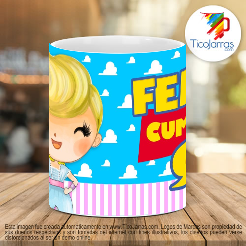Tazas Personalizadas Feliz Cumpleaños 9 