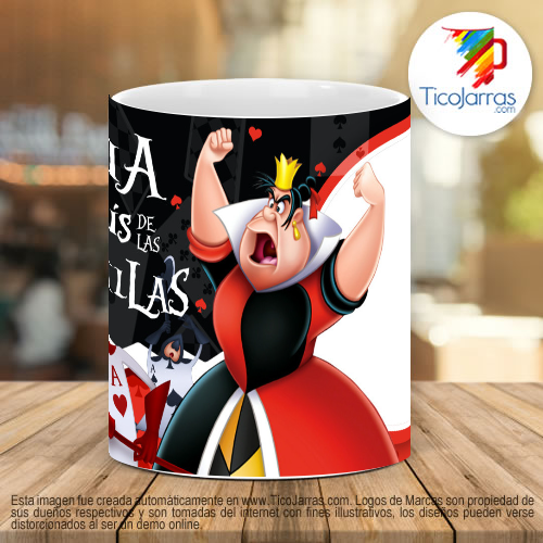 Tazas Personalizadas Alicia en el país de las Maravillas, con foto
