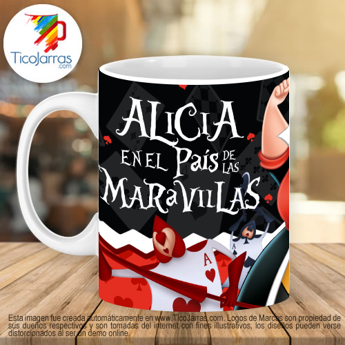 Jarras Personalizadas Alicia en el país de las Maravillas, con foto