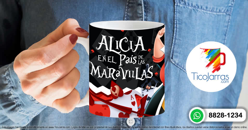 Artículos Personalizados Alicia en el país de las Maravillas, con foto