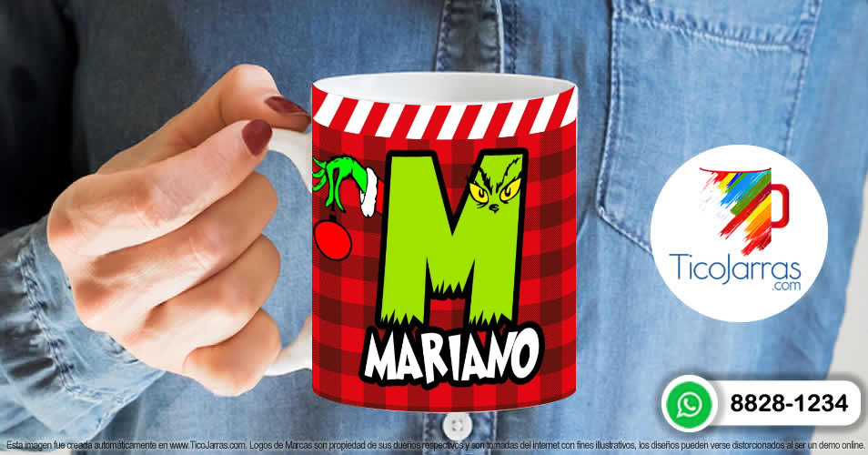 Grinch con Nombre con M - TicoJarras