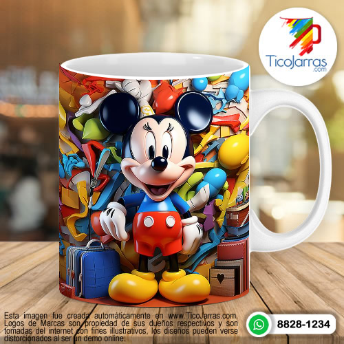 Tazas Personalizadas en Costa Rica Mickey Mouse 3D