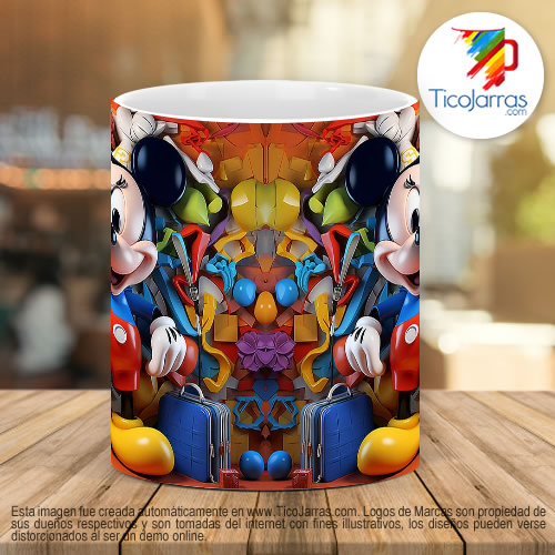 Tazas Personalizadas Mickey Mouse 3D