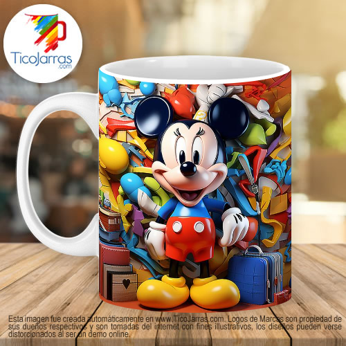 Jarras Personalizadas Mickey Mouse 3D