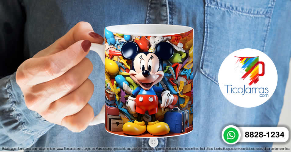 Artículos Personalizados Mickey Mouse 3D