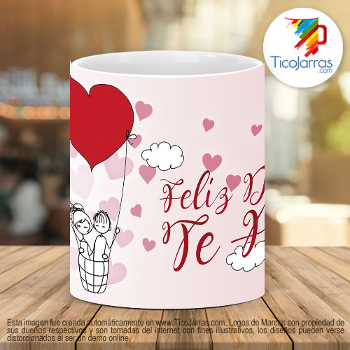 Tazas Personalizadas Feliz Día te amo