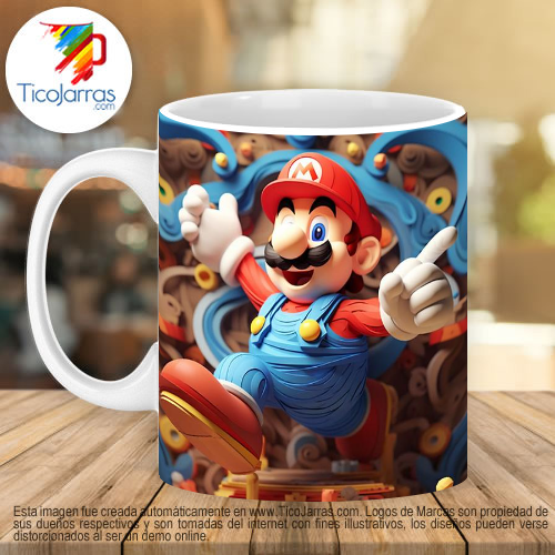 Jarras Personalizadas Mario Bross