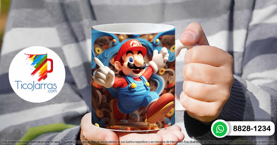 Tazas Personalizadas en Costa Rica Mario Bross