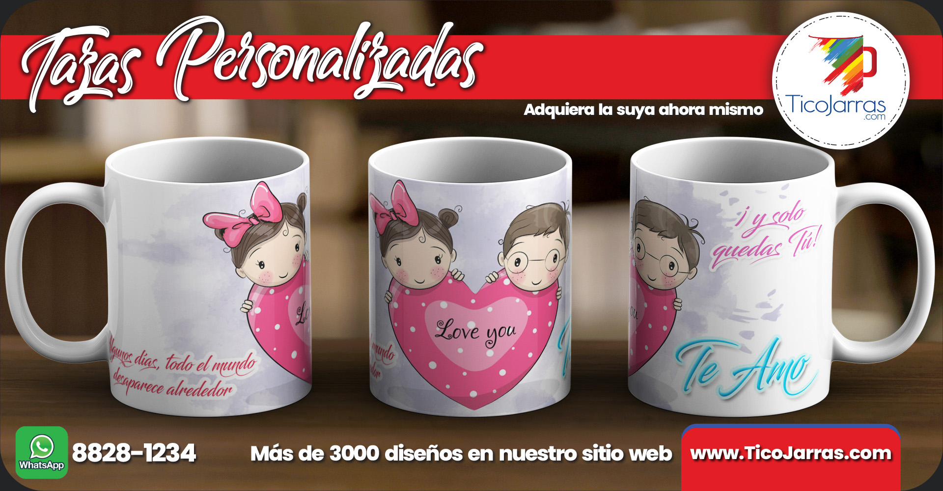 Tazas Personalizadas Love you