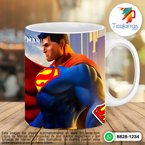 Tazas Personalizadas en Costa Rica Superman con foto personalizada