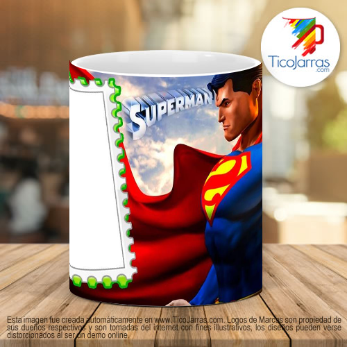 Tazas Personalizadas Superman con foto personalizada