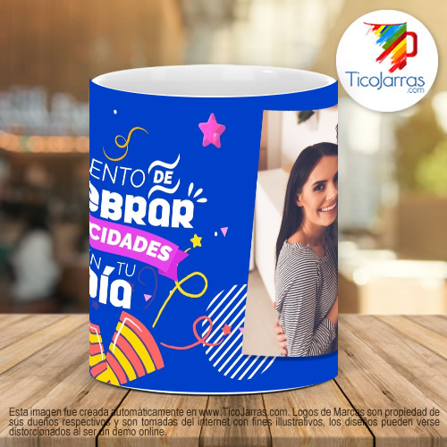 Tazas Personalizadas Momenot de celebrar Felicidades en Tu Día