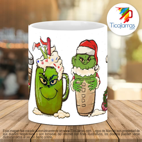 Tazas Personalizadas Navidad Grinch