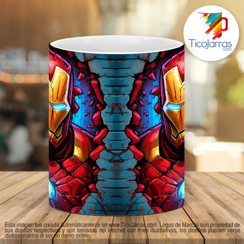 Tazas Personalizadas Iron Man 3D