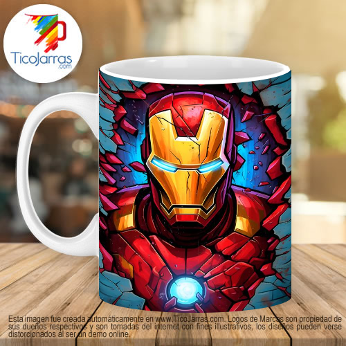Jarras Personalizadas Iron Man 3D