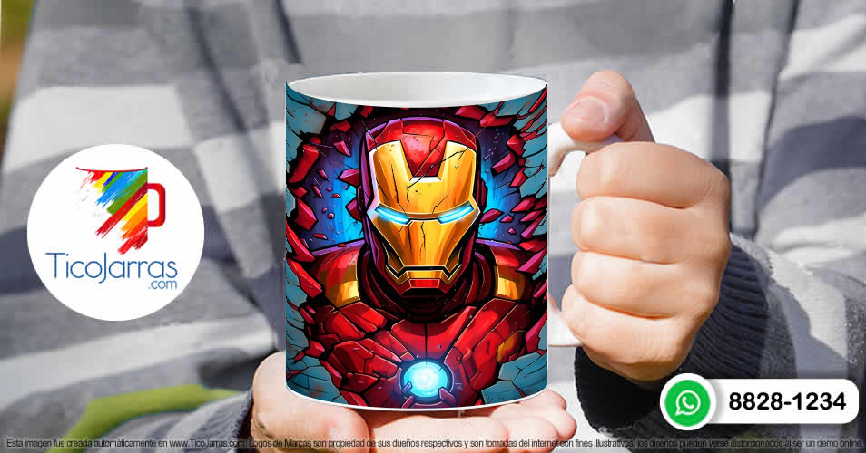 Tazas Personalizadas en Costa Rica Iron Man 3D