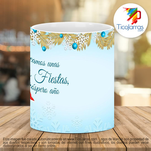 Tazas Personalizadas Felices Fiestas Gracias