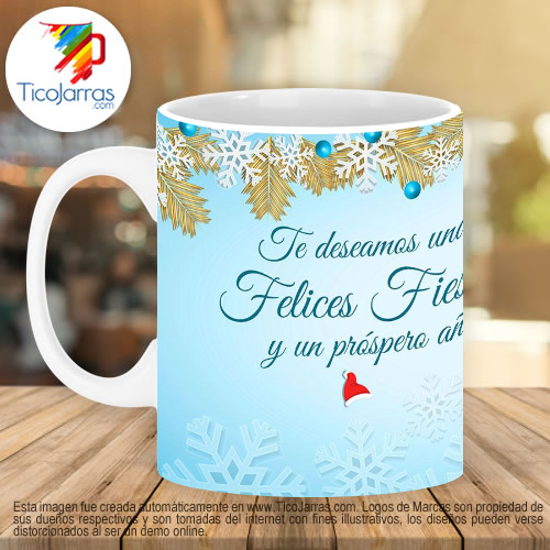 Tazas Personalizadas en Costa Rica Felices Fiestas Gracias