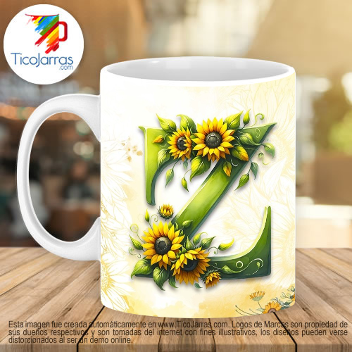 Mamá Feliz Día, Tazas con Nombre incial Z