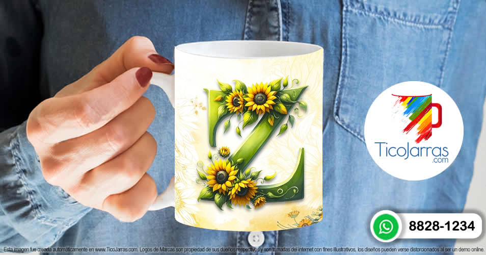Artículos Personalizados Mamá Feliz Día, Tazas con Nombre incial Z