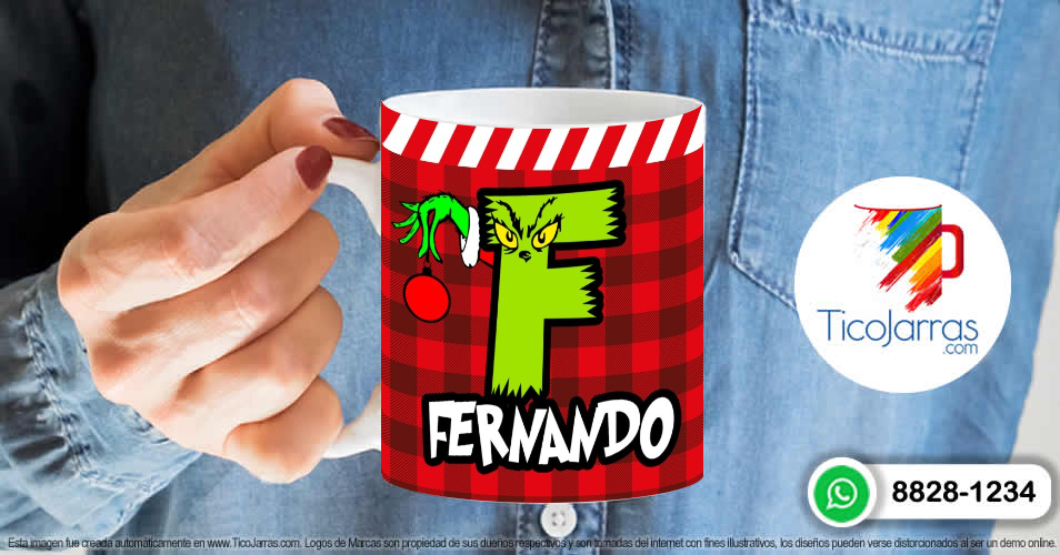 Grinch para Nombre con F - TicoJarras